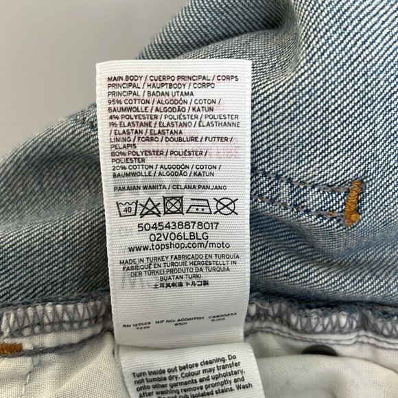 Topshop, Women’s, Mid Rise, Moto, Jeans. - Picture 8 of 13